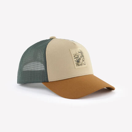 Casquette de randonnée, TRUCKER 500 marron