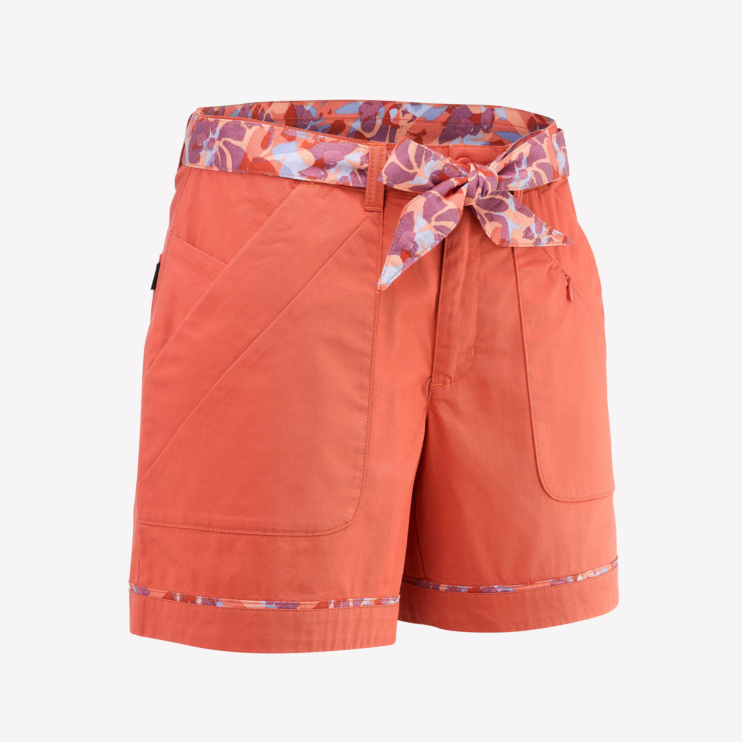 Short montagna donna NH500 arancioni 7/8