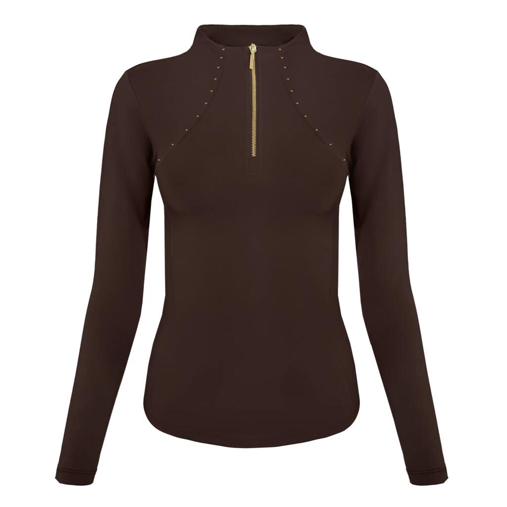 Long-sleeved blouse Vanessa brown JD Attack