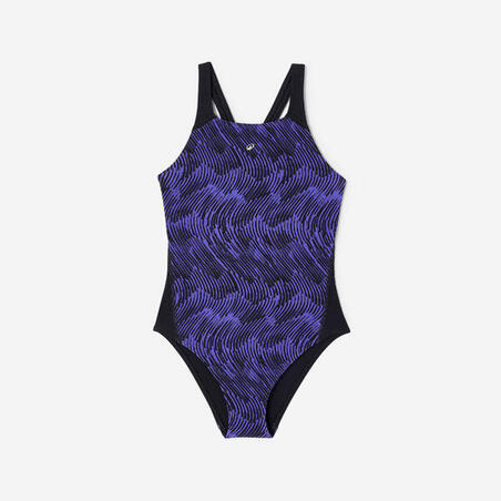 Купальник суцільний Kamyleon для дівчат темно-фіолетовий