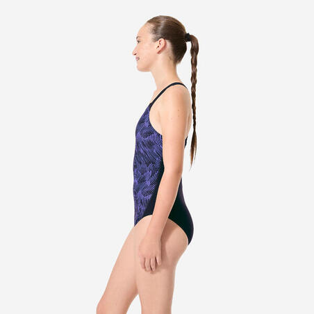 Купальник суцільний Kamyleon для дівчат темно-фіолетовий