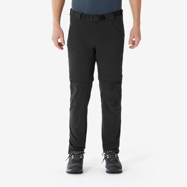 Zip-Off-Hose Herren Wandern - MH500 schwarz