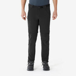 Pantalon modulable de randonnée homme, MH500 MARRON