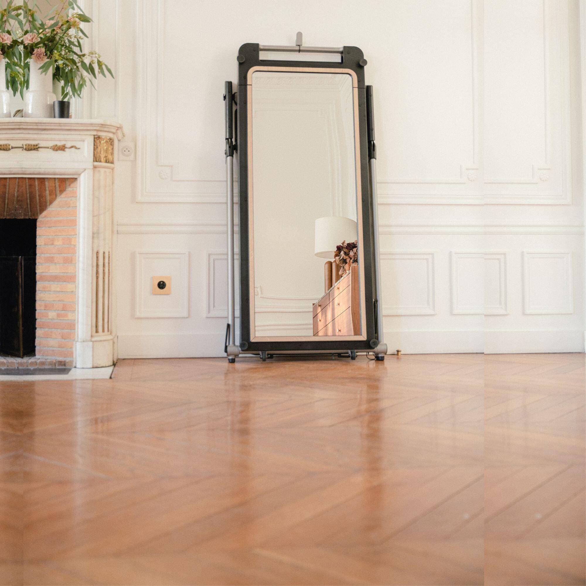 Compact Treadmill 14 km/h Convertible to Mirror - Run100 Milor Limited Edition -  4