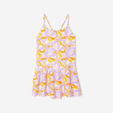 Купальник суцільний дитячий Lila зі спідничкою з принтом