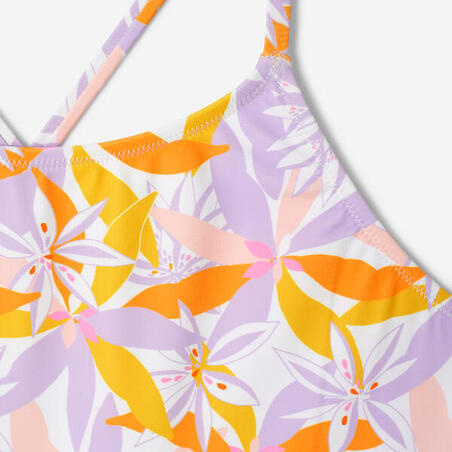 Купальник суцільний дитячий Lila зі спідничкою з принтом