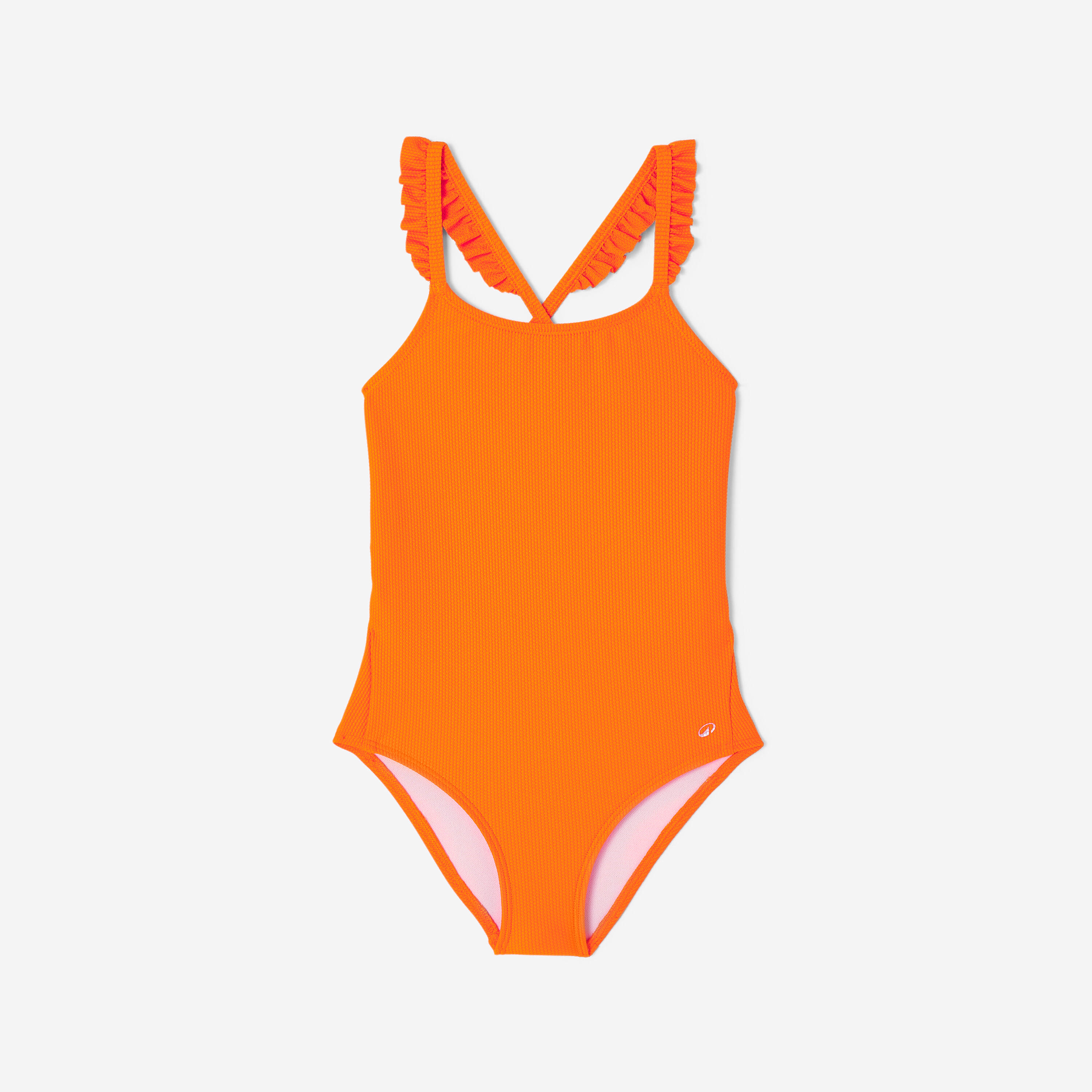 Bañador Niña Natación Naranja 7/9
