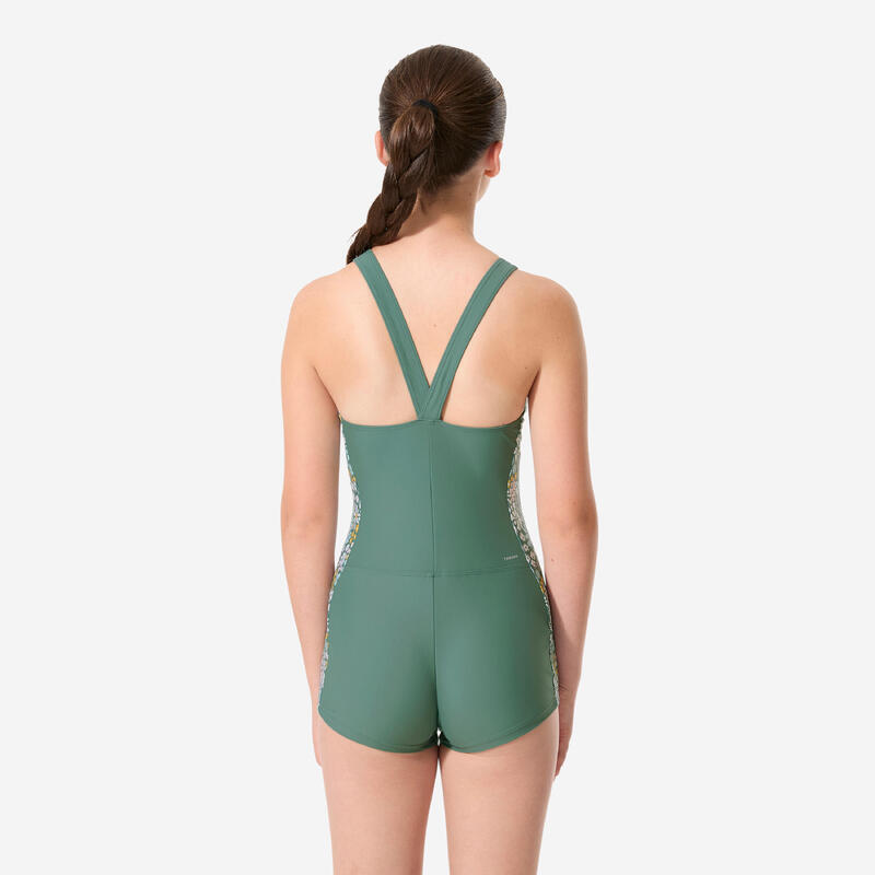 Costum de baie întreg înot shorty Vega Pantai Kaki Fete Adolescente