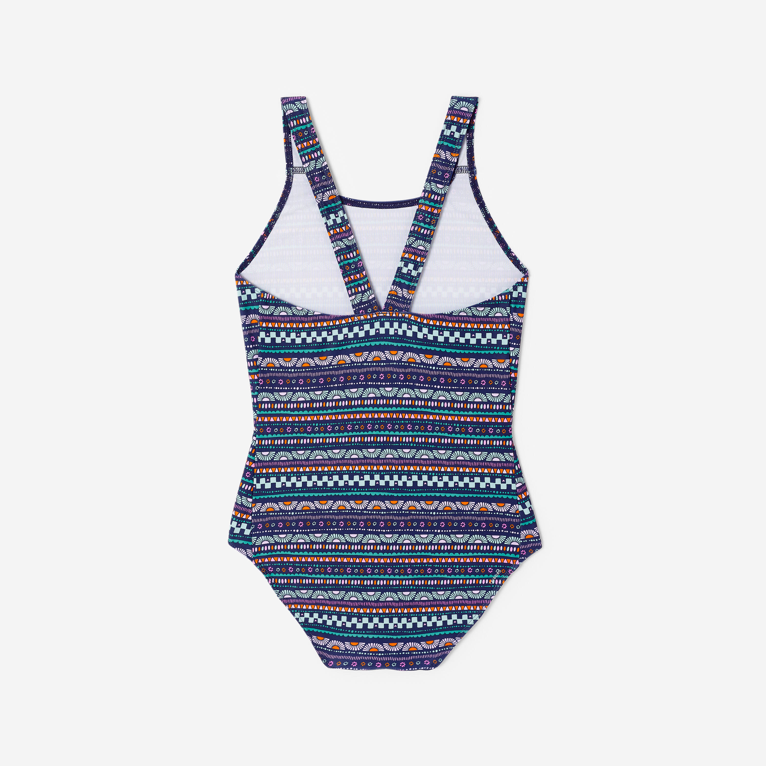 Bañador Niña Adolescente Natación Vega Azul Rayas 9/11