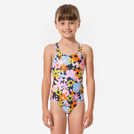 Maillot de bain 1 pièce natation Fille enfant, Vega ocean bleu