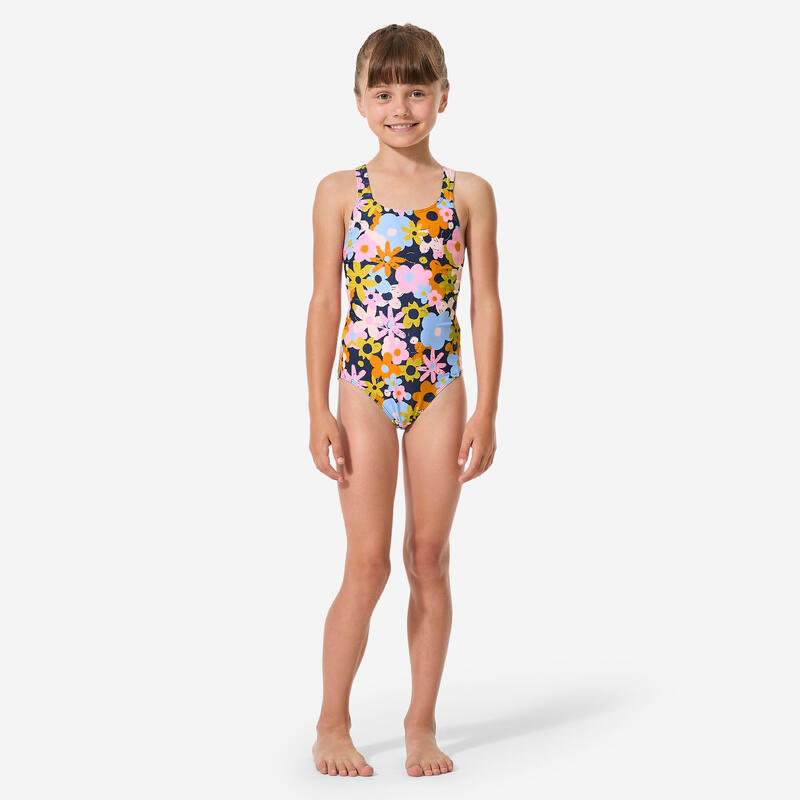 Costum de baie întreg înot Vega Crin Bleumarin Fete Copii