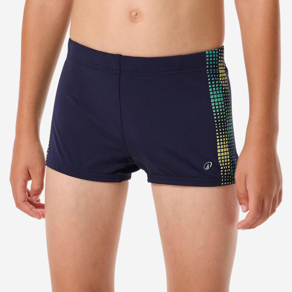 Young boys’ Swimming boxers, Fiti blue yellow