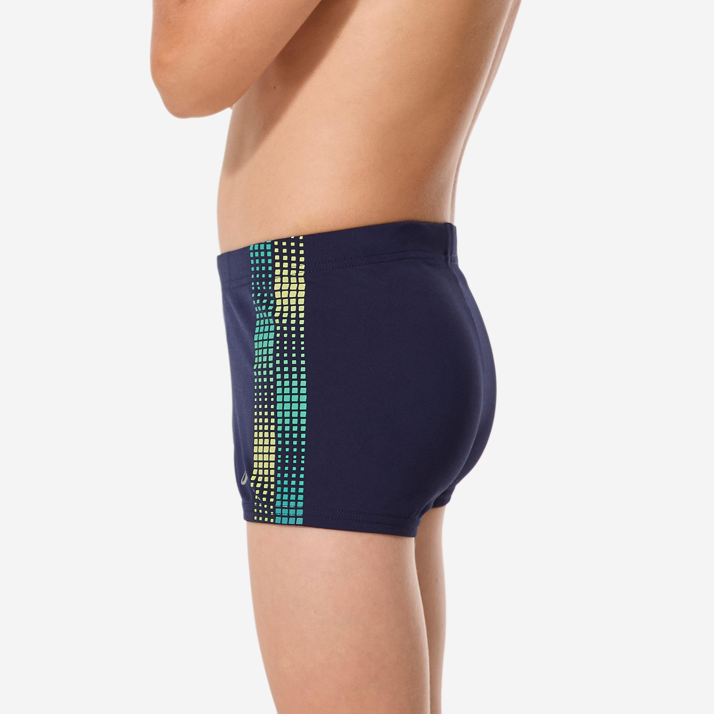 Bañador Niño Adolescente Bóxer Natación Fiti Azul Amarillo 5/11