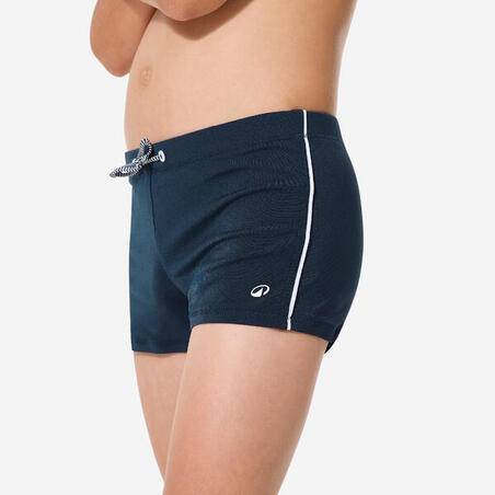 Плавки-боксери дитячі 100 Plus для плавання темно-сині