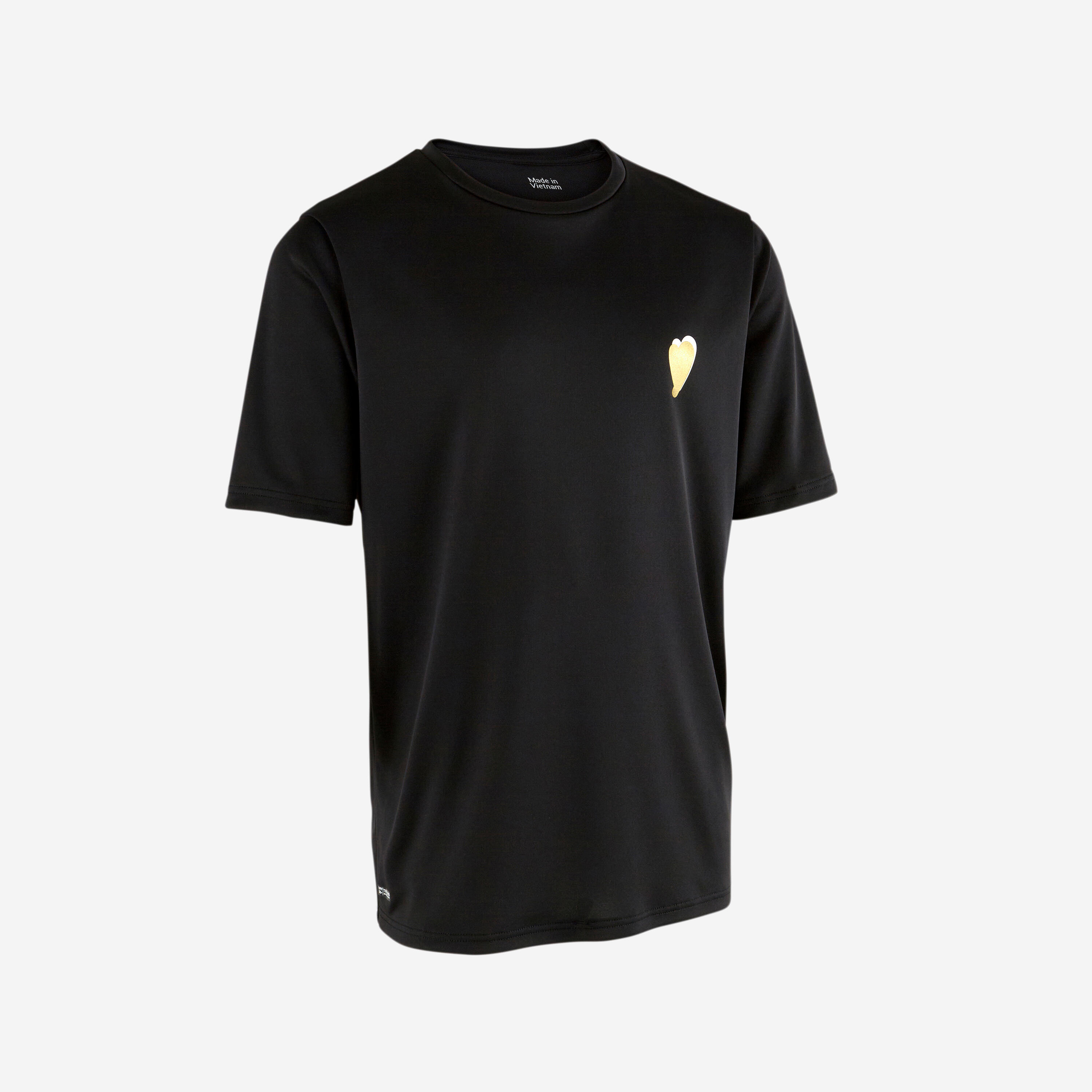 Wasser-T-Shirt Kurzarm Surfen Kinder - 100 Love schwarz 9/10