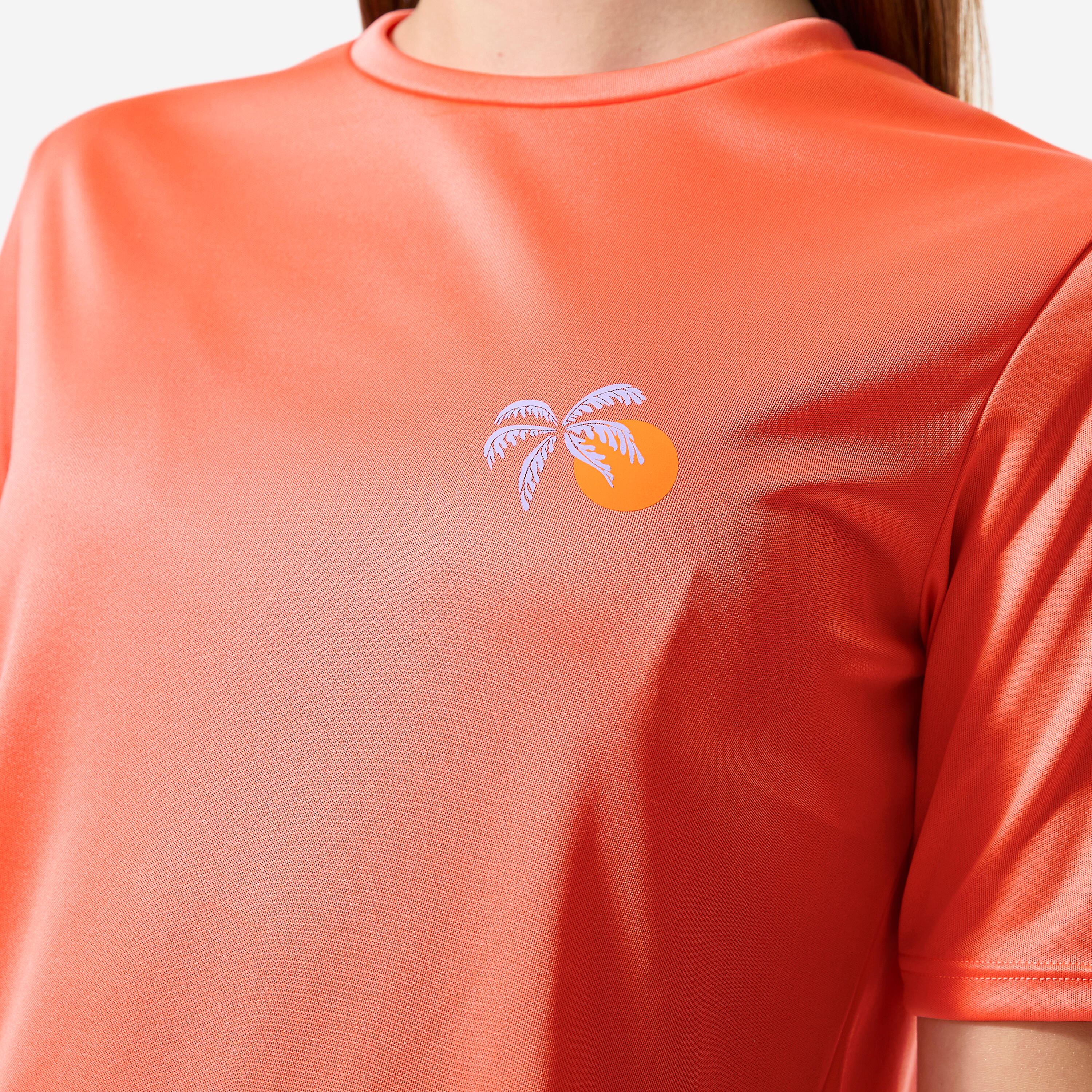 Camiseta protección solar UPF50+ manga corta Niños Coral 5/9