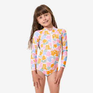 Bañador Surf Loulou Niña Vahiné Blanco Manga Larga Anti-Uv