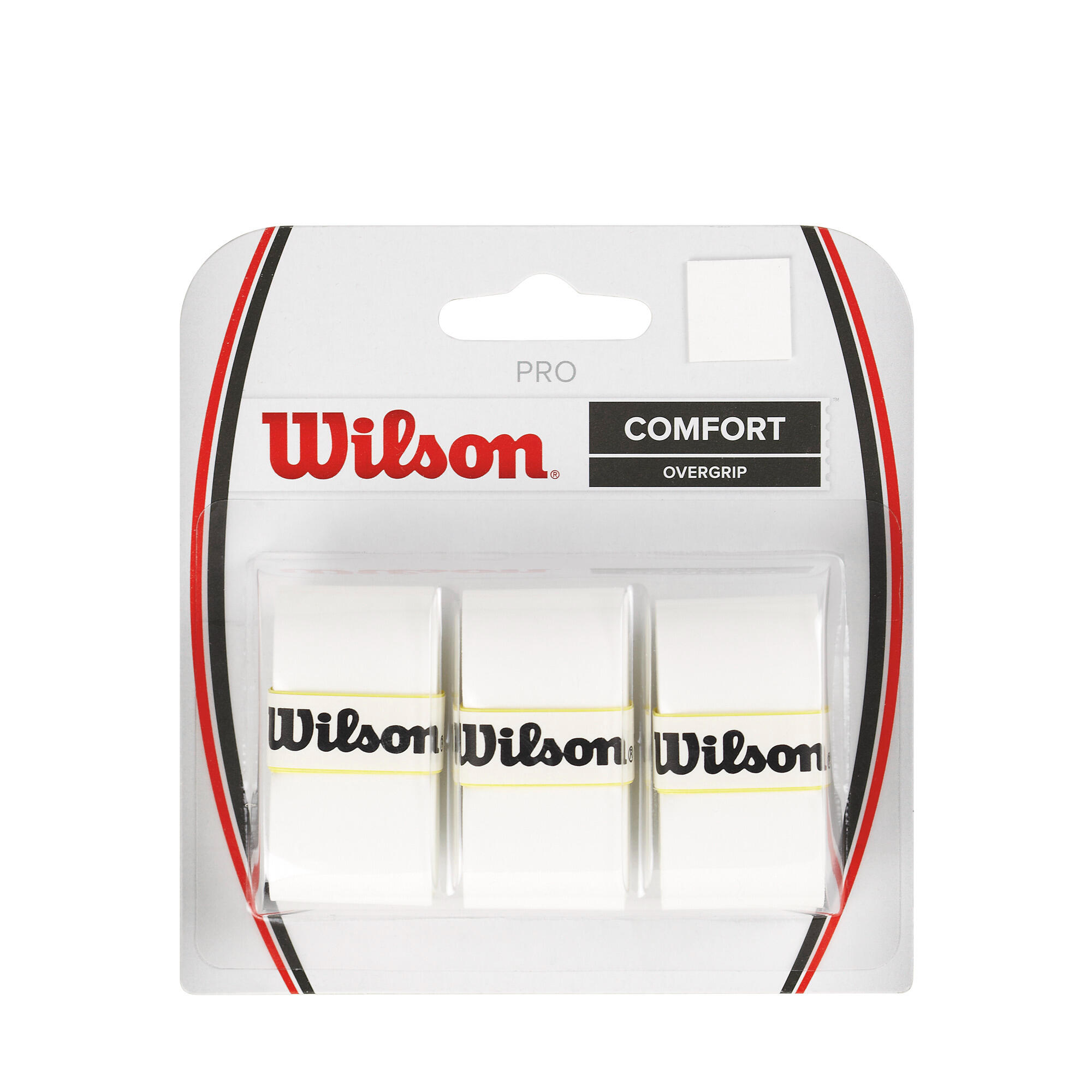 Wilson Tennis Racquet Pro Overgrip (3 Pack) - White