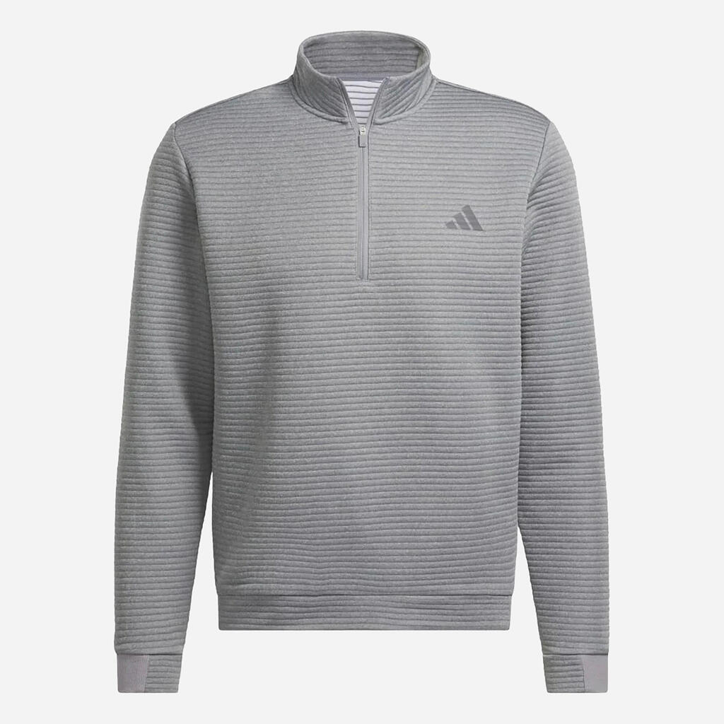 Moška vodoodbojna golfska vetrovka z 1/4 zadrgo, Adidas Ultimate365 DWR siva