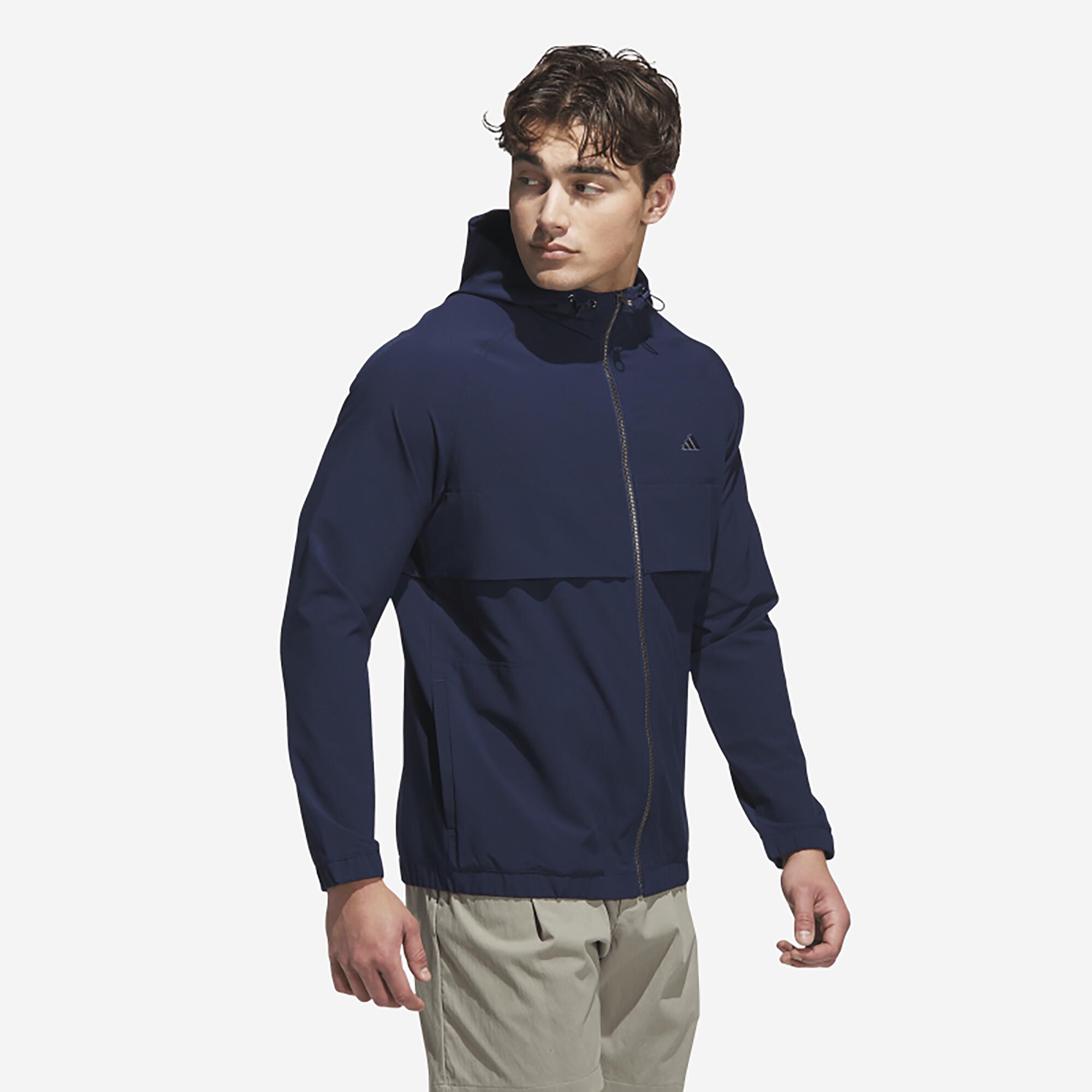 Veste de golf coupe-vent homme, Adidas bleu marine 3/5