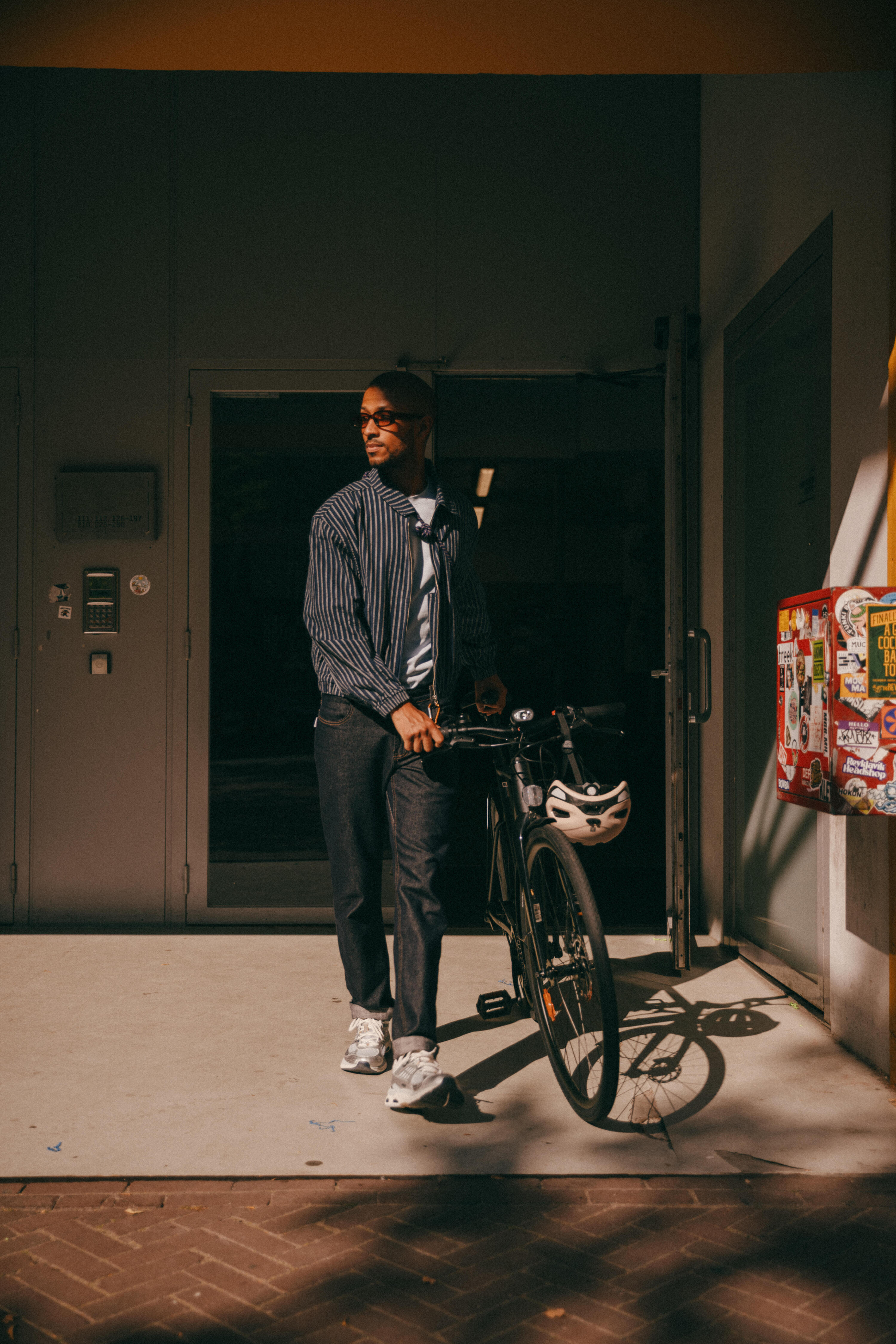 Fietsjeans voor heren Regular Cordura 15/20