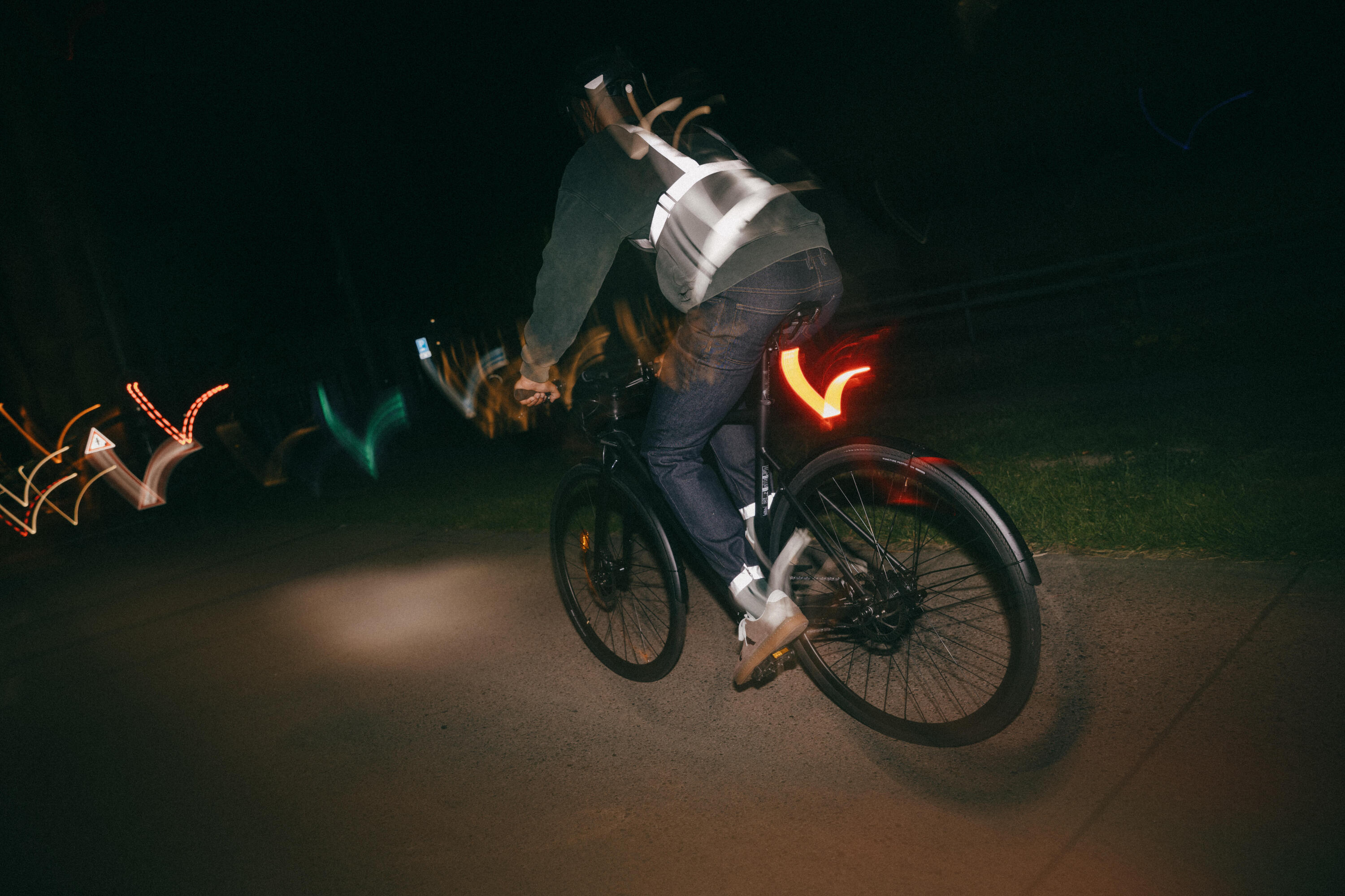 Harnais réfléchissant de visibilité pour vélo de ville 9/12