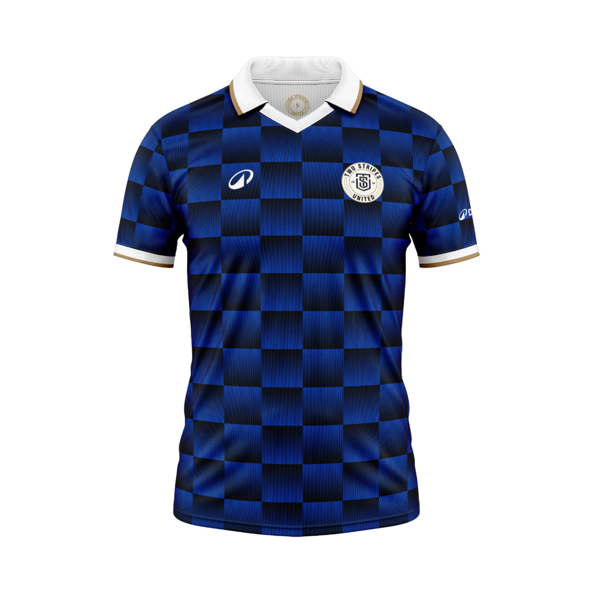 Damen/Herren Fußball Heimtrikot - Two Stripes United Icon League Season 4 7/7