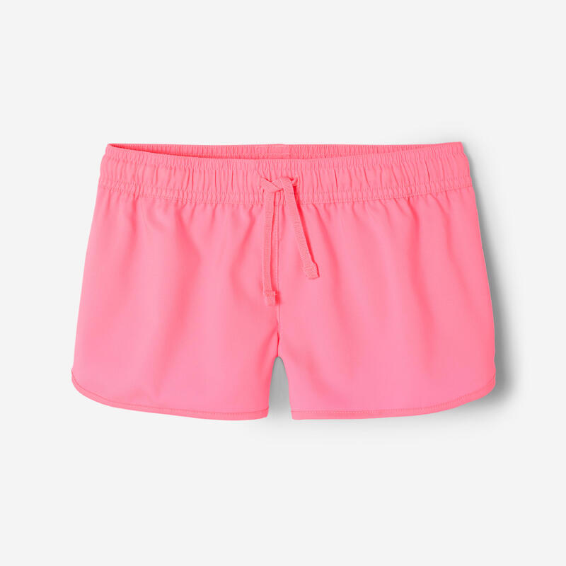Çocuk Deniz Şortu - Neon Pembe - Caro 100