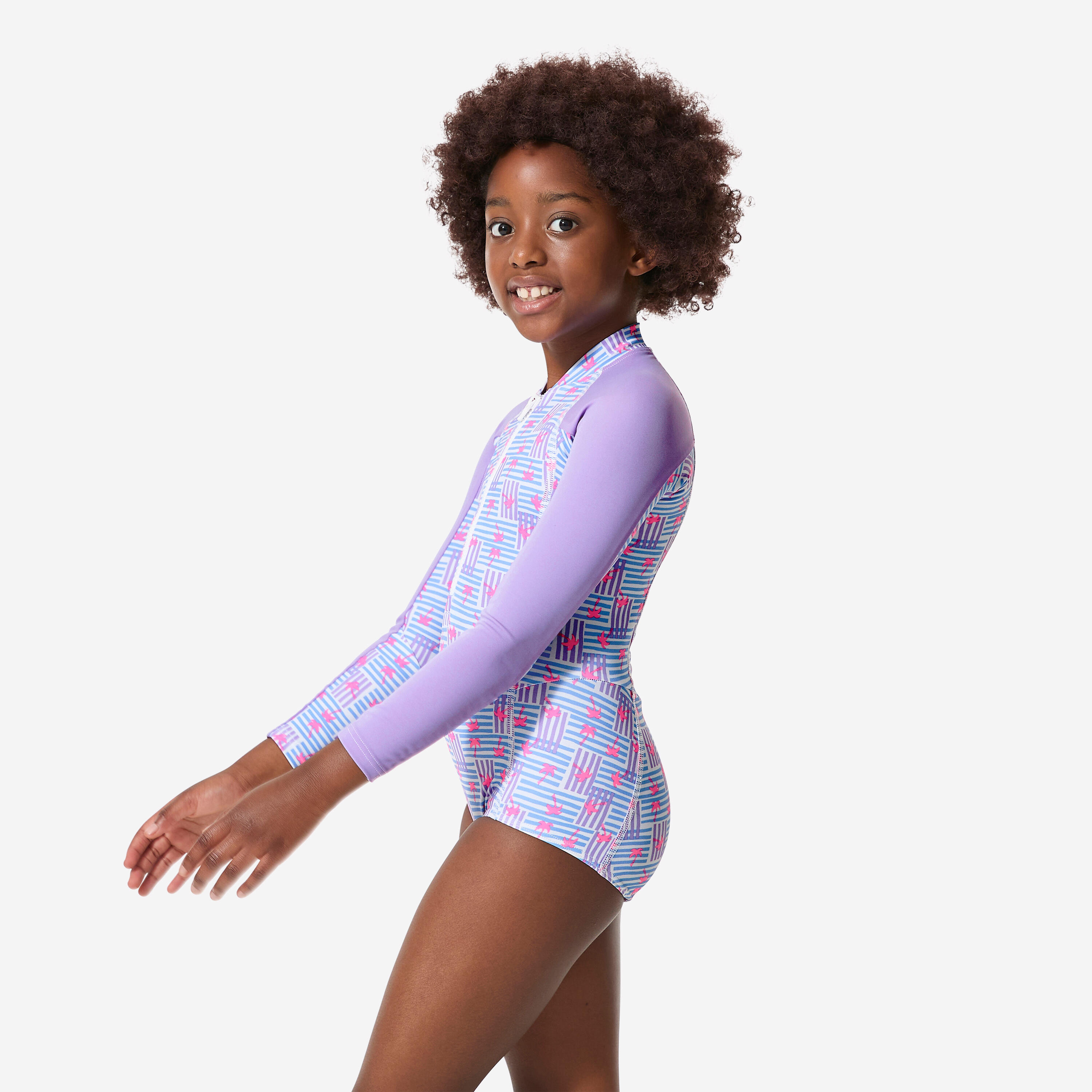 Costume intero surf ragazza LOULOU lilla 4/8