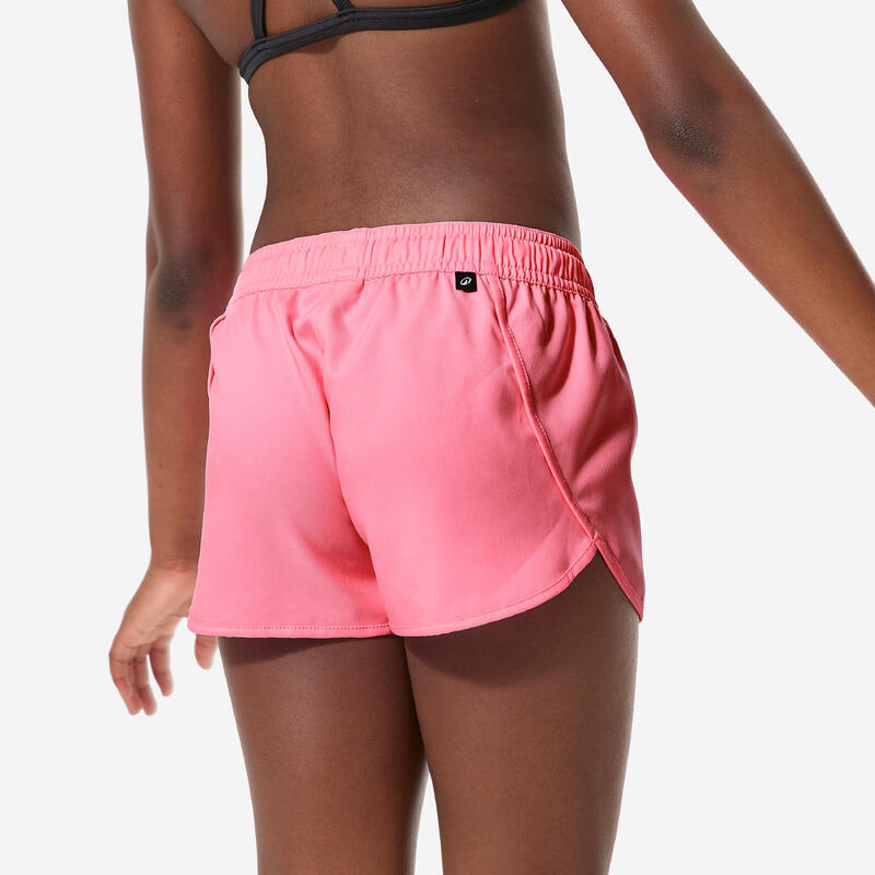 Çocuk Deniz Şortu - Neon Pembe - Caro 100