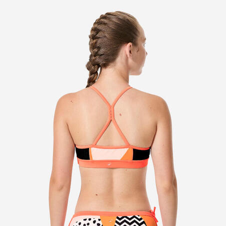 Верх купальника 900 Baha для серфінгу для дівчат помаранчевий