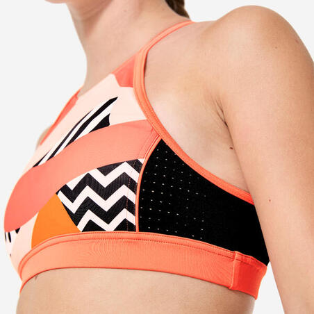 Верх купальника 900 Baha для серфінгу для дівчат помаранчевий