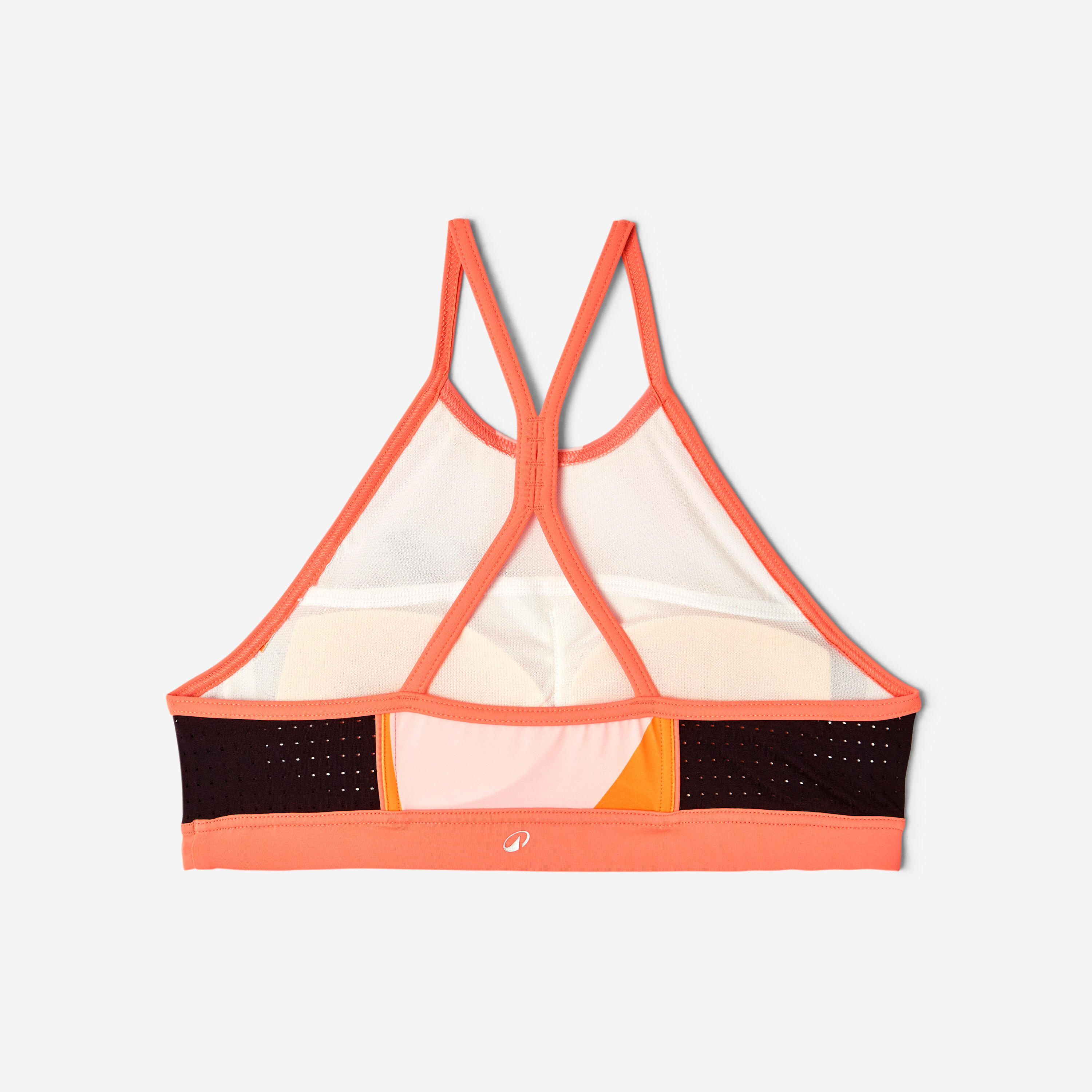 Top de Bikini de Surf Menina 900 Laranja 9/10