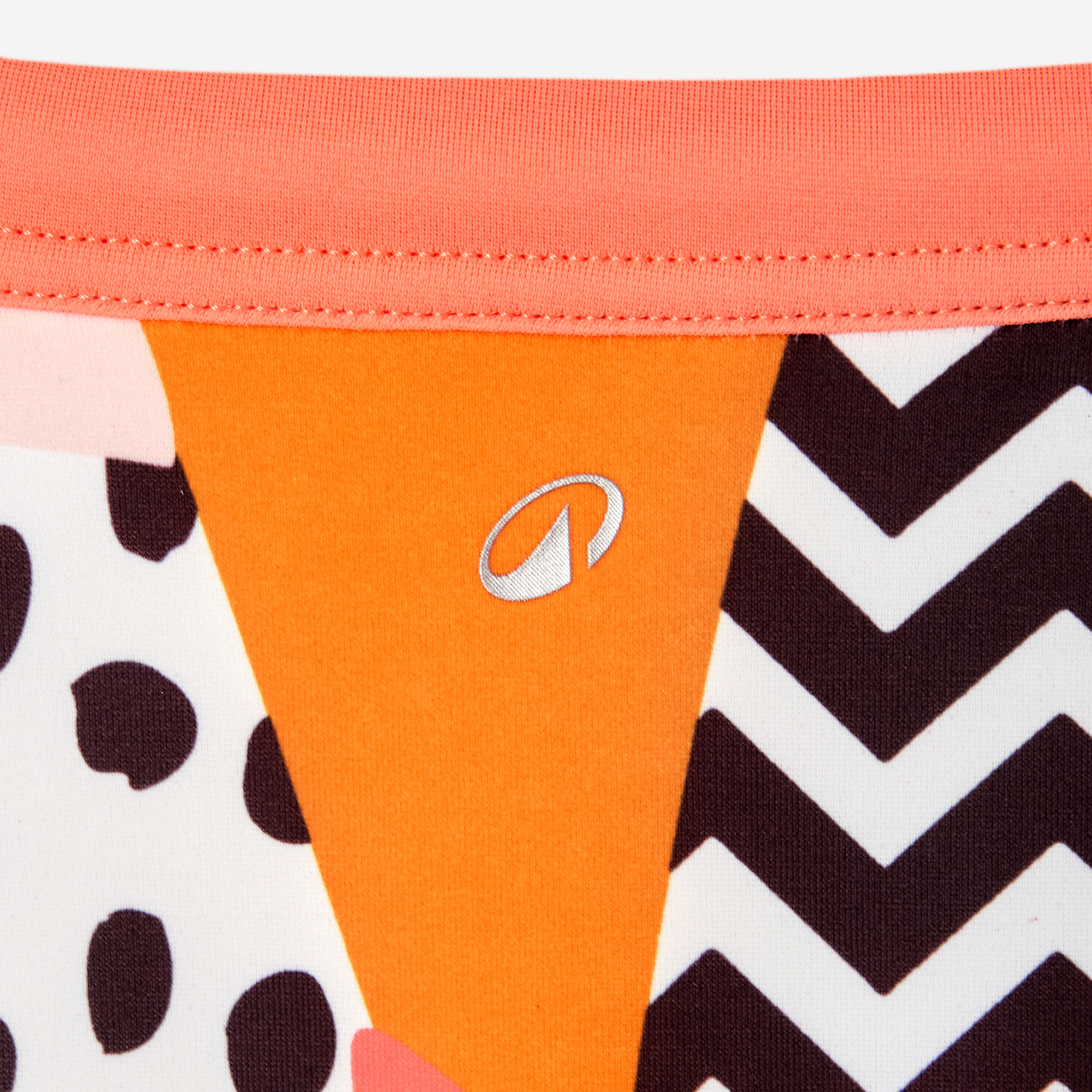 Cueca de Bikini de Surf com Cordão de Ajuste Menina 900 Laranja 11/12