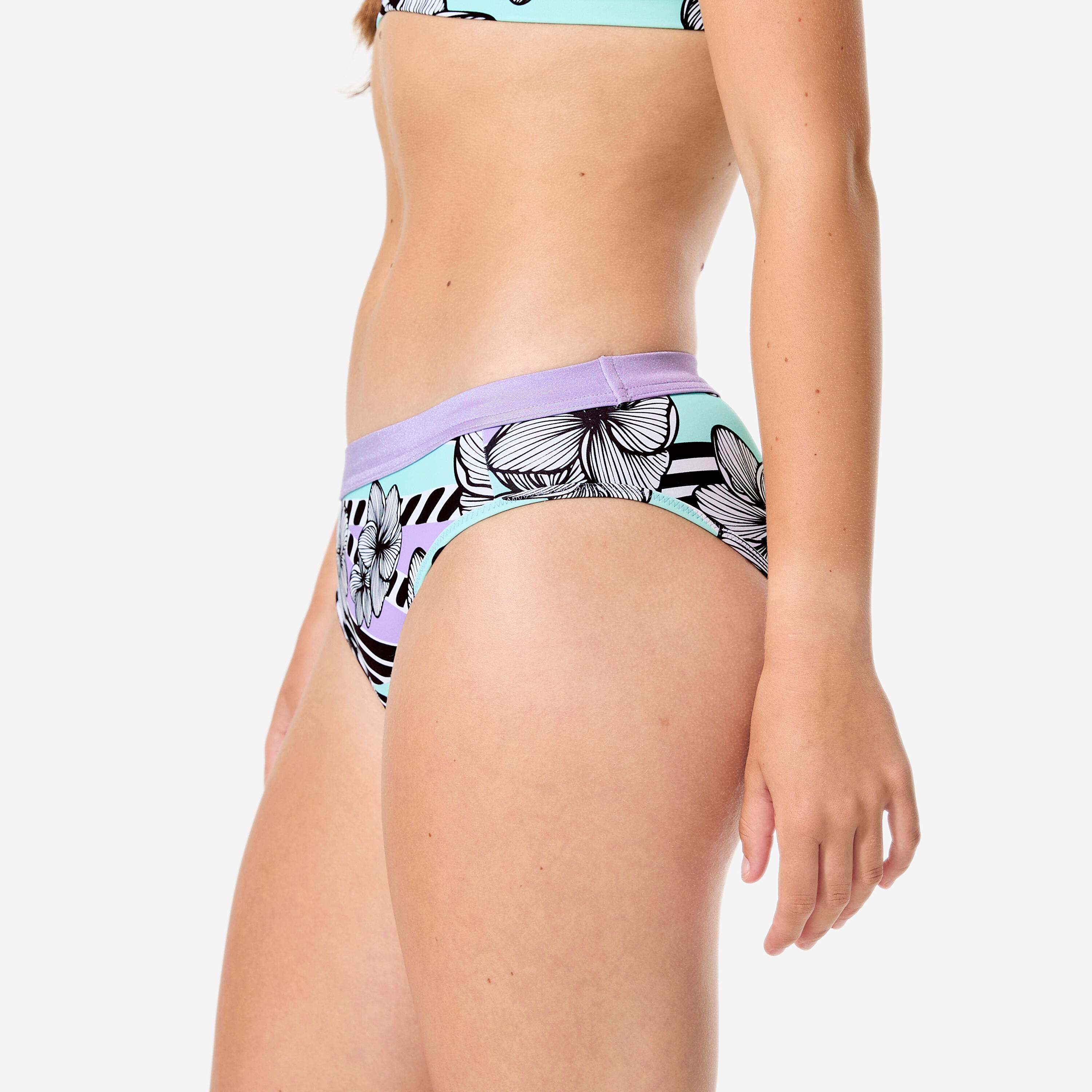 Costume slip surf ragazza 900 BUDDY VAYA lilla 4/8