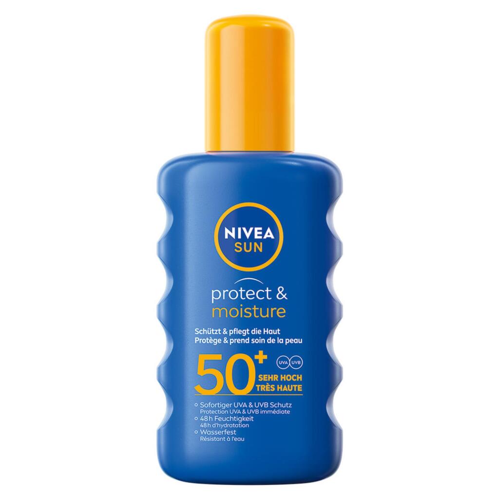 Spray solaire NIVEA SUN Protect & Moisture FPS 50+ 200 ML