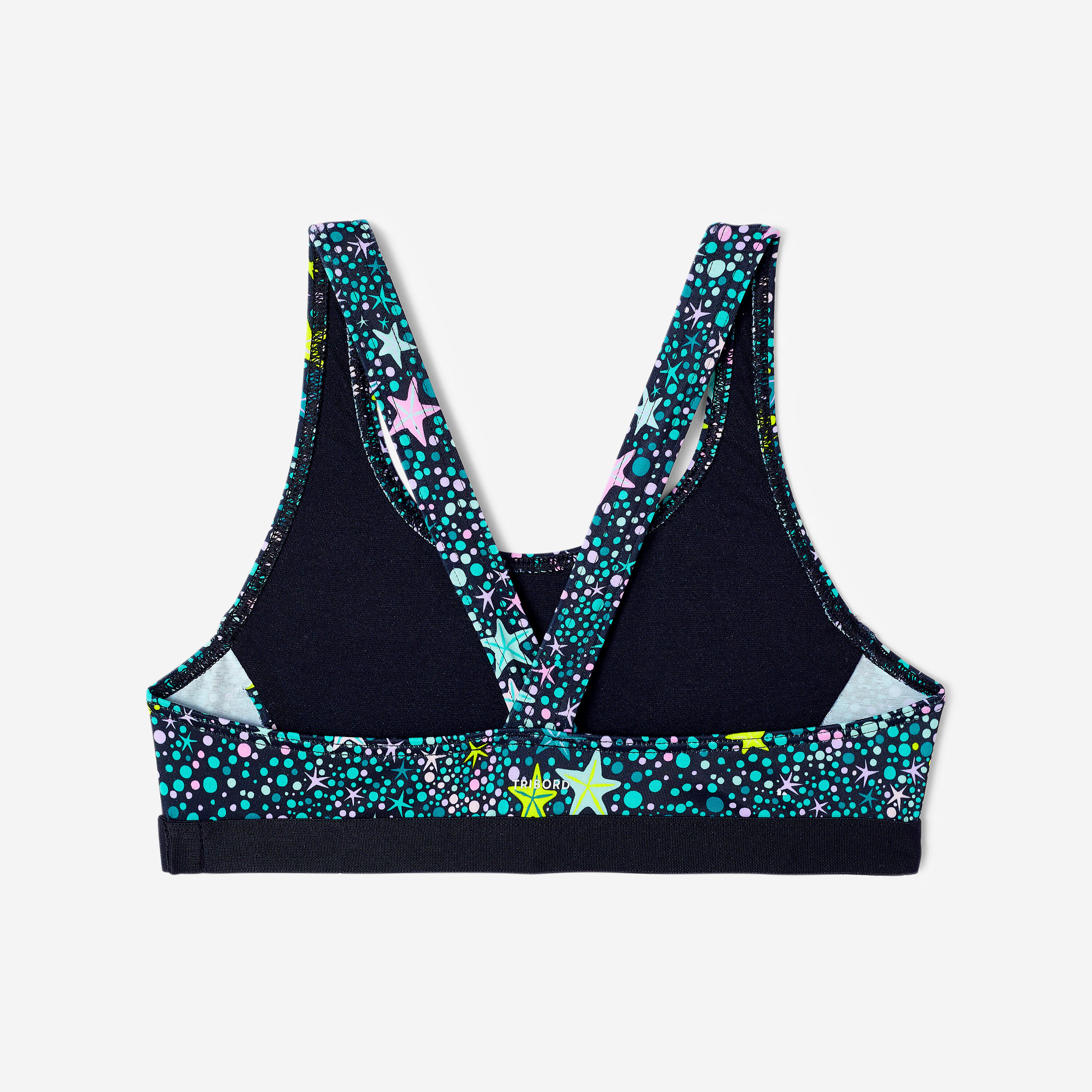 Haut de maillot de bain 2 pièces natation Fille enfant, Vega magic jaune 9/12