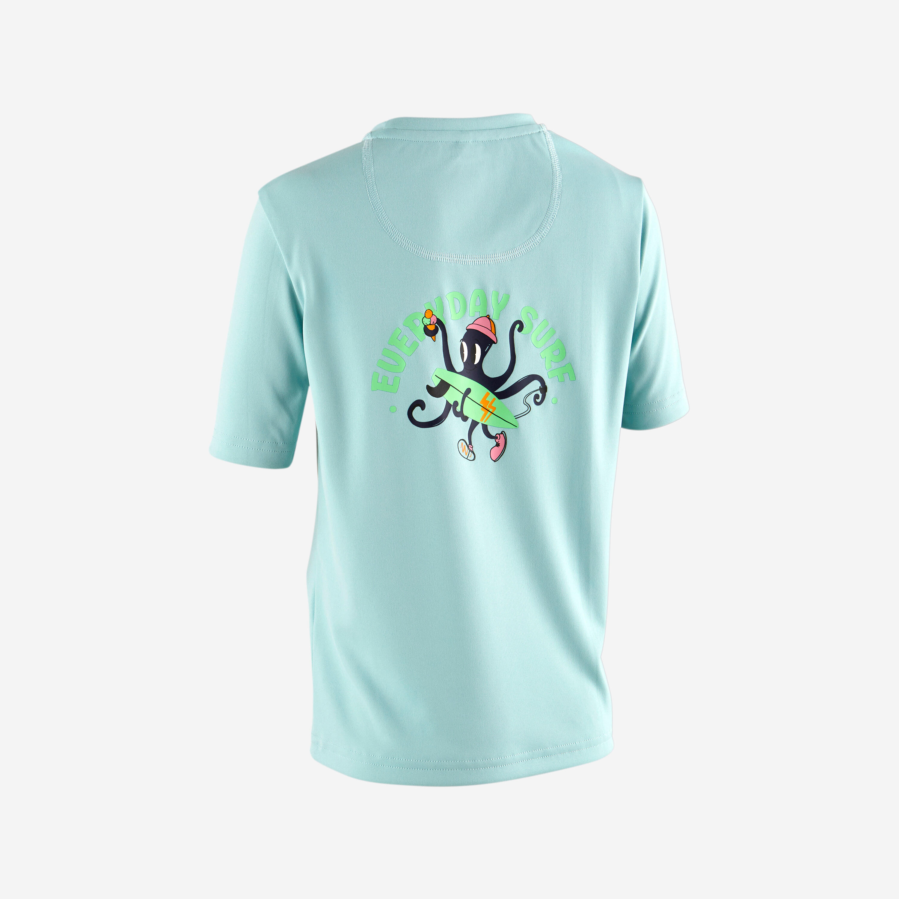 T-shirt anti UV surf enfant - 100 Poulpy bleu 9/10