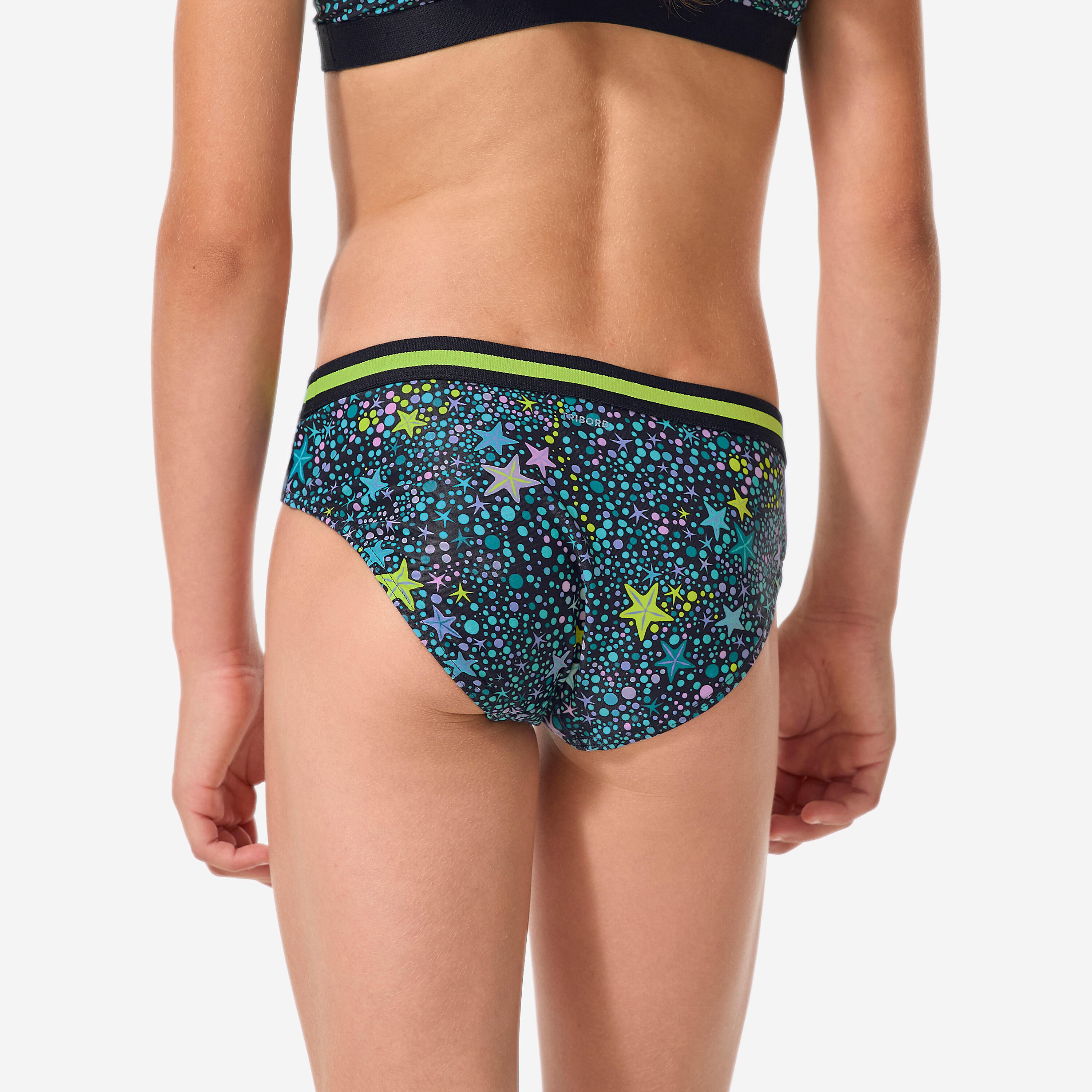 Bas de maillot de bain natation Fille enfant, Vega magic jaune 4/9