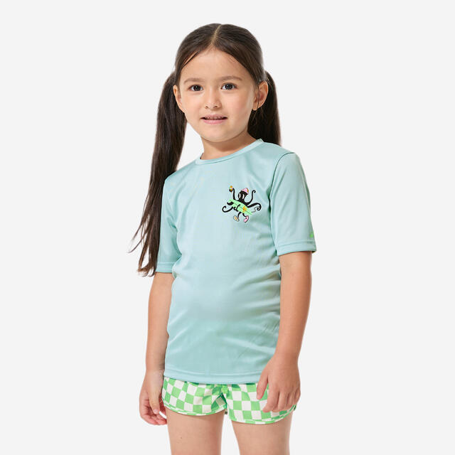 Camiseta protección solar niños 4-8A manga corta UPF 50+  Poulpy Azul