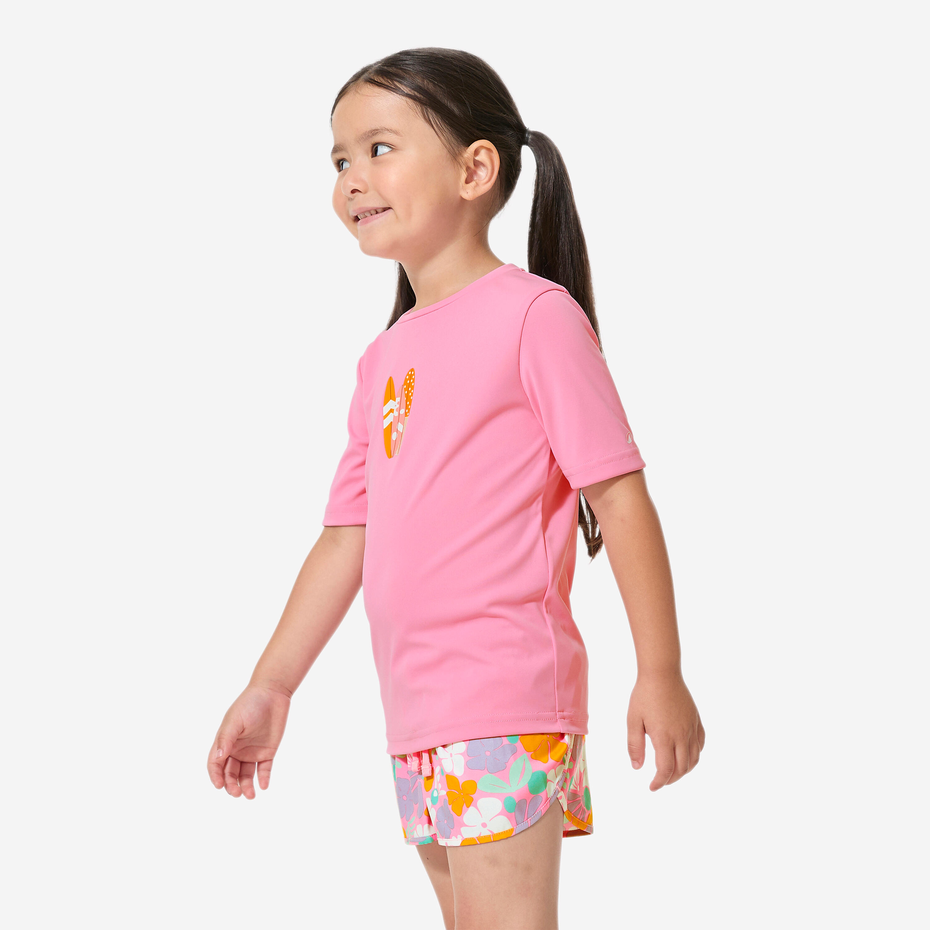 Maillot dermoprotecteur de surf à manches courtes enfant, 100 5/10