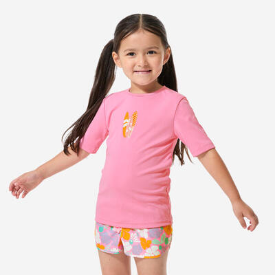 Maglia anti-UV bambini 100 rosa