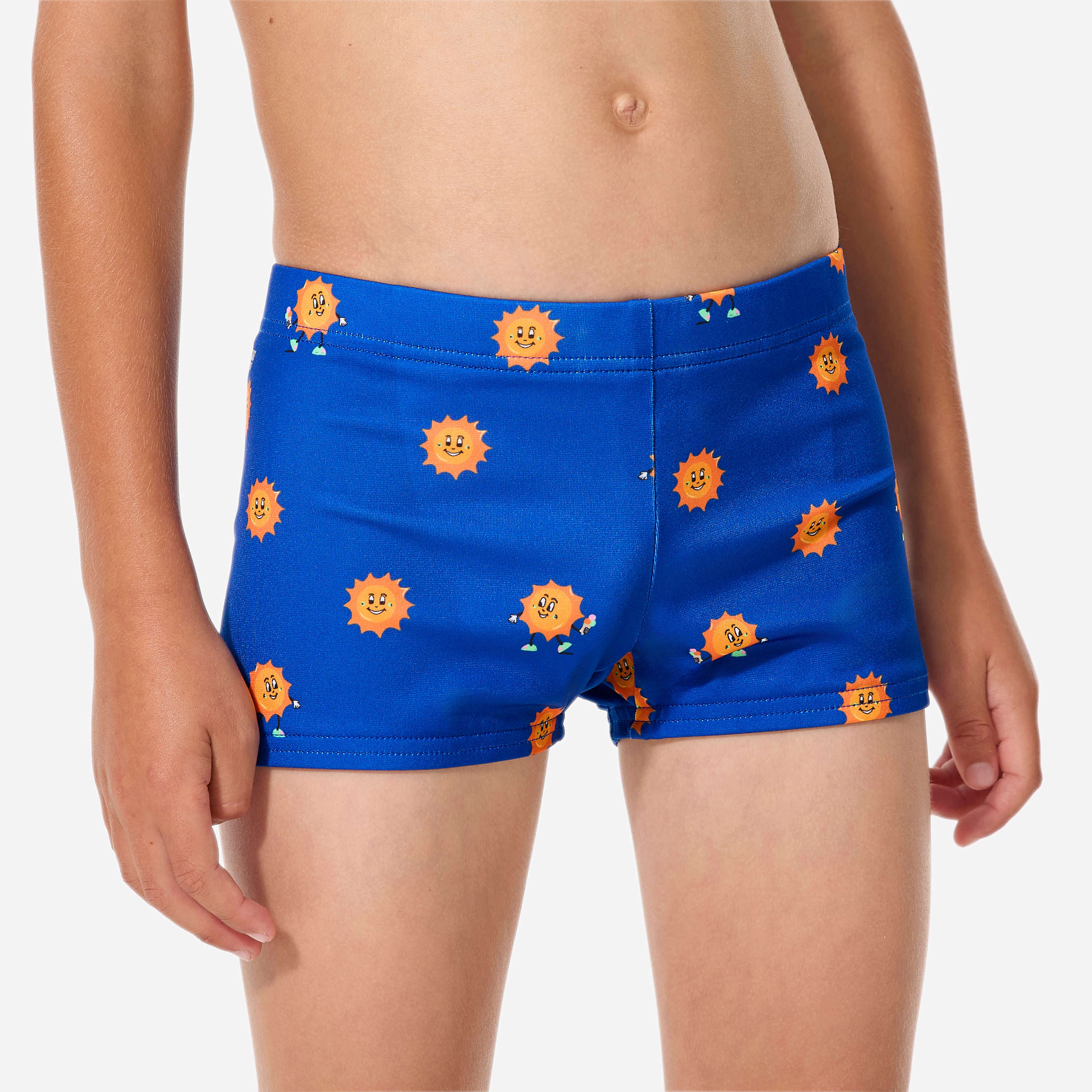 Boxer de bain natation garçon enfant, fiti sunny bleu - Nabaiji
