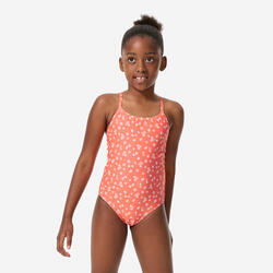 Maillot de bain 1 pièce natation Fille - 100 Lila ataa pupu turquoise