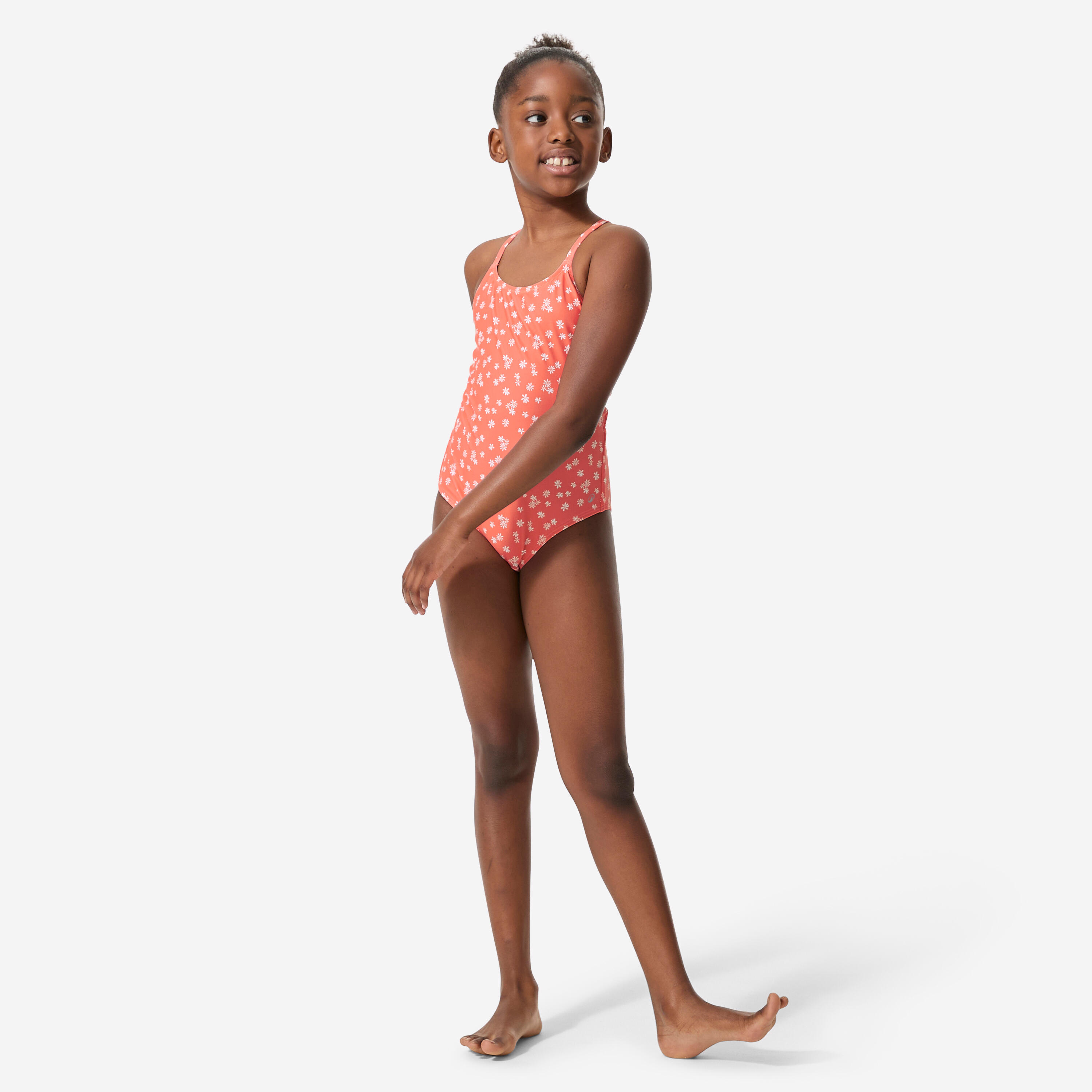 Costume intero ragazza LILA DAISY rosa 3/12