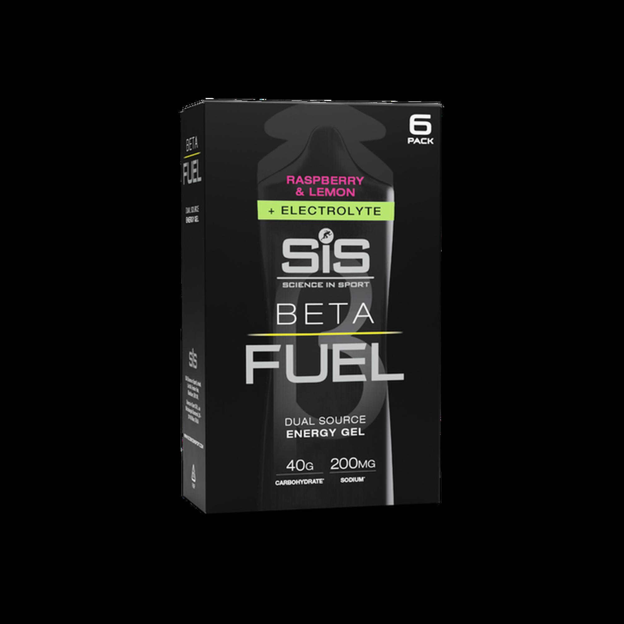SCIENCE IN SPORT Science In Sport Gel Beta Fuel + eletrólitos Framboesa-Lima x6