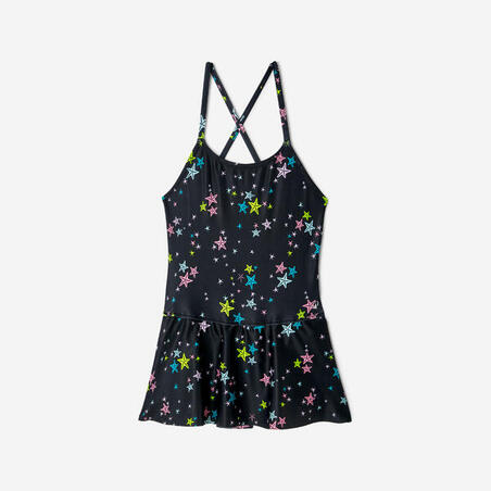 Купальник суцільний дитячий Lila зі спідницею чорний