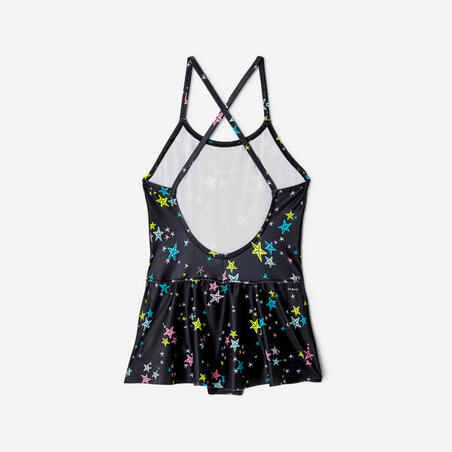 Купальник суцільний дитячий Lila зі спідницею чорний