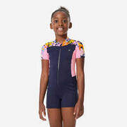 Combinezon de baie shorty înot Una Crin Bleumarin Fete
