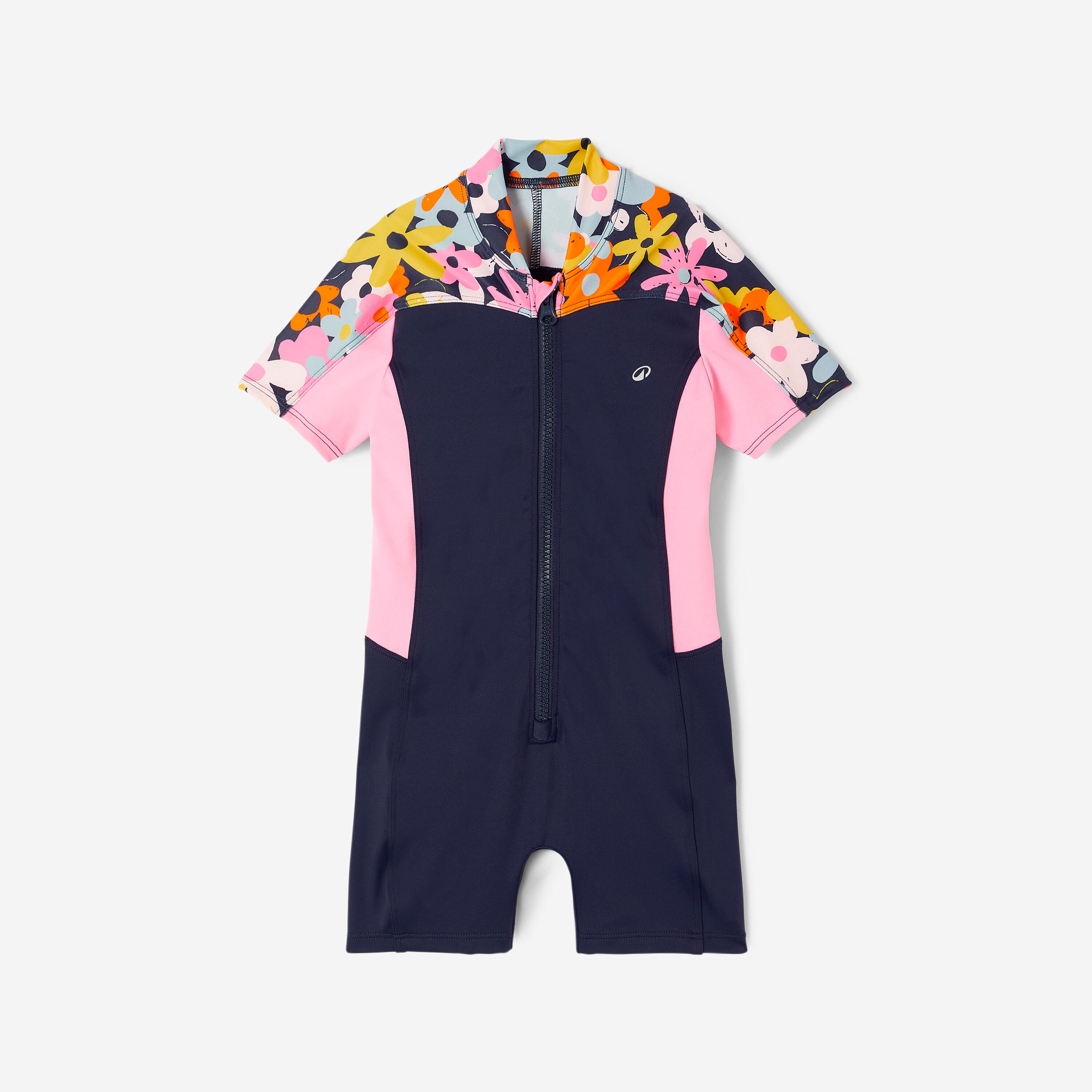 Traje Natación Una Lys Niña Azul Marino Shorty 8/12